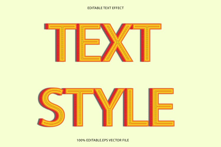 Embossed Text Style Text style editable effect 3d emboss Royalty Free Vector