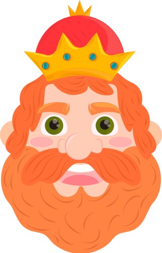 King wise melchor with gift Royalty Free Vector Image