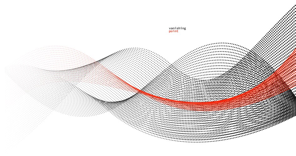 Abstract background red and black dots in motion vector image