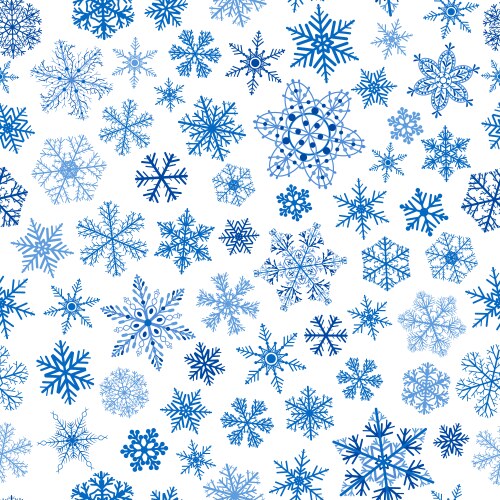 Blue snowflake concept pattern christmas Vector Image