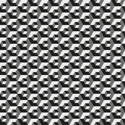 Geometric hexagonal pattern gray color grid vector image