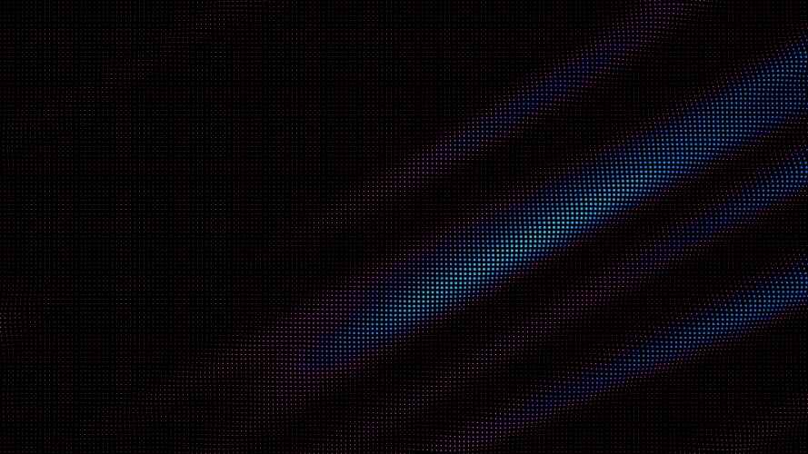 Waves of colorful points digital data splash vector image