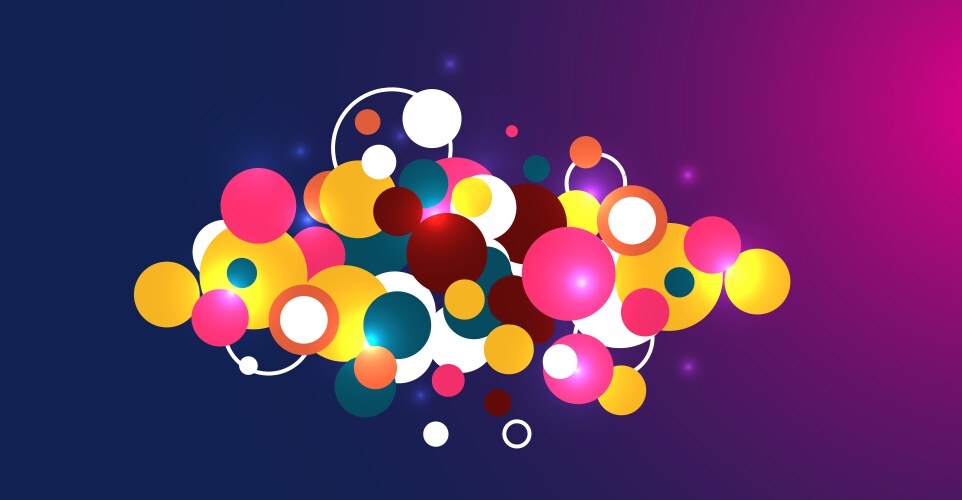Abstract circle pattern and background vector image