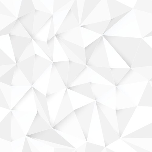 White 3d triangle pattern seamless design vector image