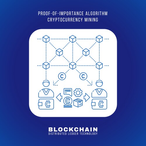 blockchain distributed ledger technology vector image