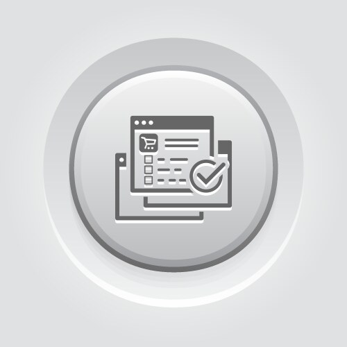 Order Processing Icon - Checkout – Royalty-Free Vector | VectorStock