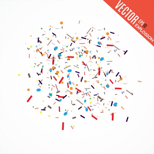 Abstract background with many falling tiny vector image
