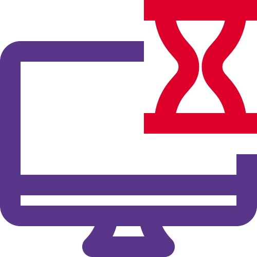 Process of accessing file on a desktop vector image