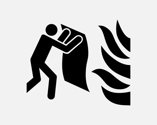 Fire blanket icon Vector Image
