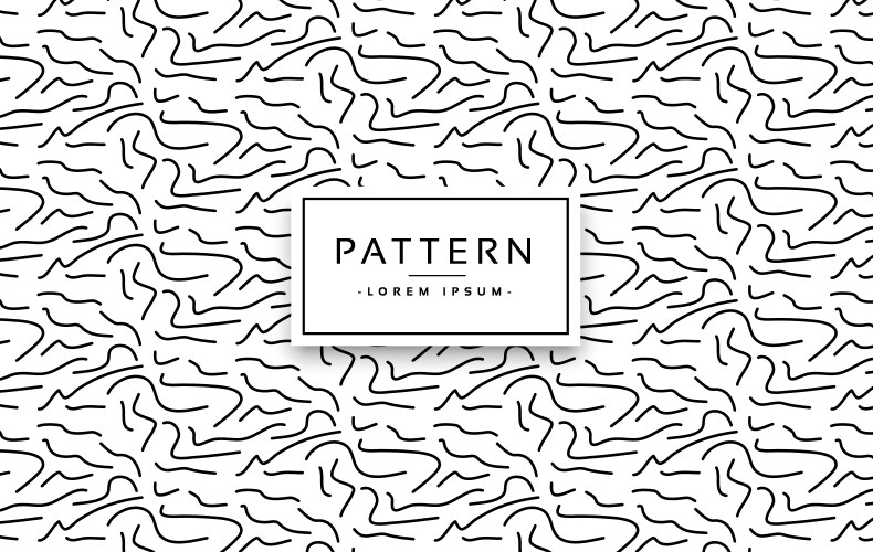 Seamless patterns abstract organic lines color vector image