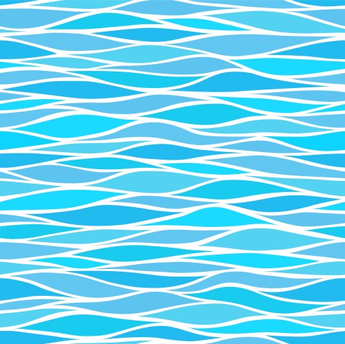 Set of seamless patterns with stylized waves Vector Image