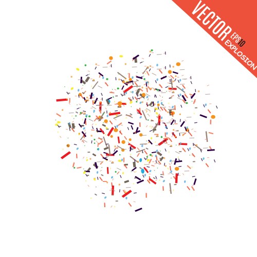 Abstract background with many falling tiny vector image