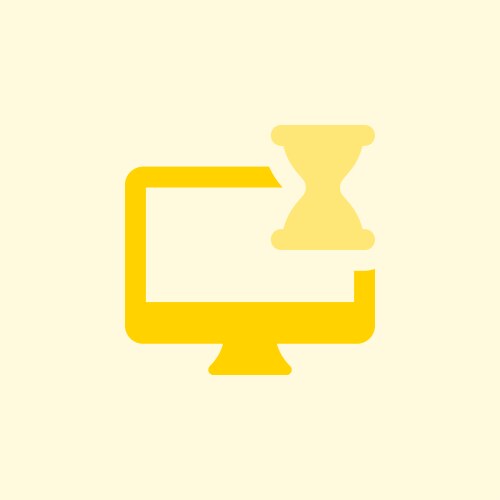 Process of accessing file on a desktop vector image