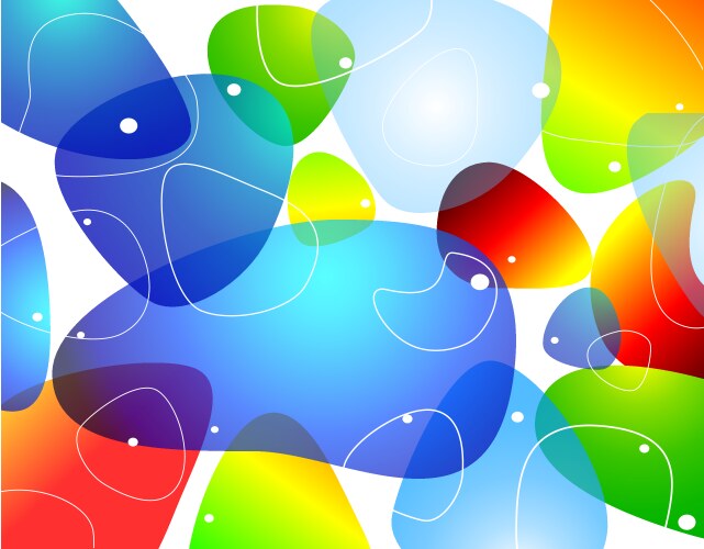 Transparent Water Blobs Background vector image