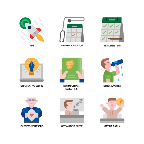 Smart life icons set Royalty Free Vector Image