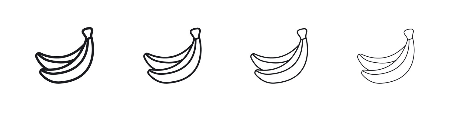 Banana Icon - EPS10 Vector Image