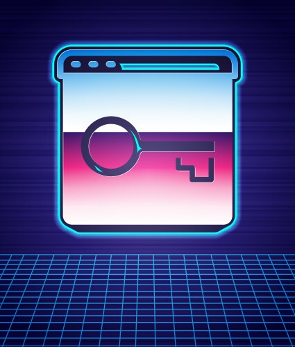 Retro style secure your site with https ssl icon vector image