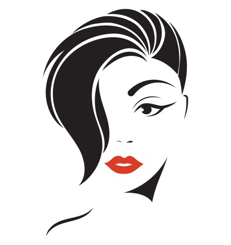 Beautiful Girl Portrait Vector Image