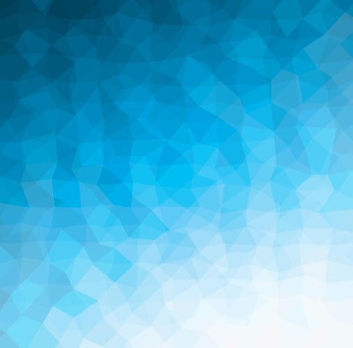 Blue white light polygonal mosaic background Vector Image