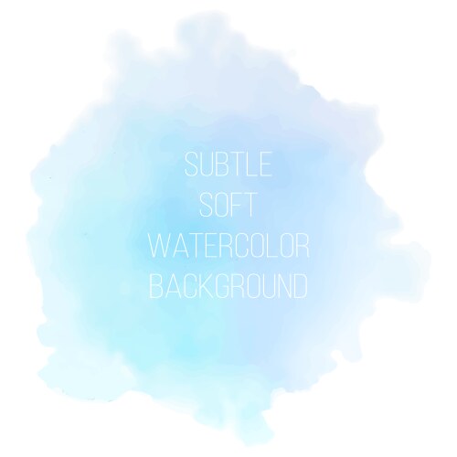 Sea Blue Watercolor Background Vector Image