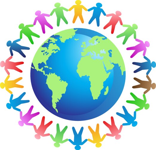 Global Unity & Connection vector image