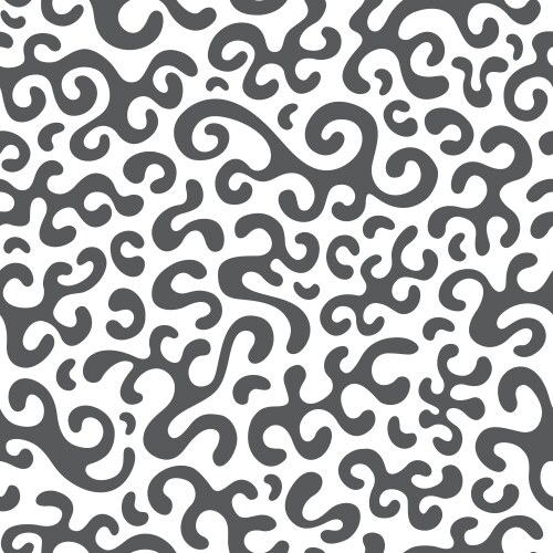 Heart shape seamless pattern black and white Vector Image