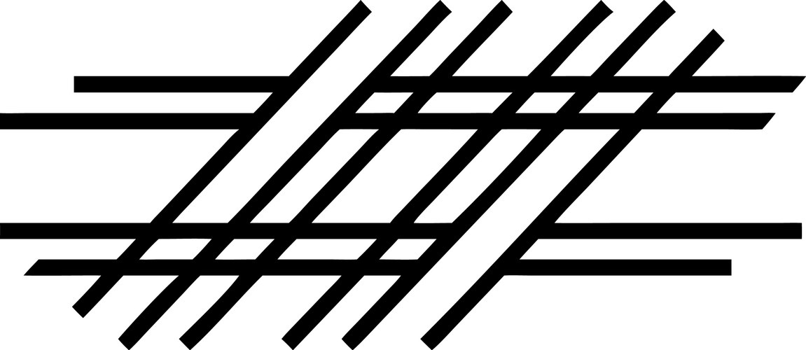 Dynamic Hatching Line Grid Vector Image