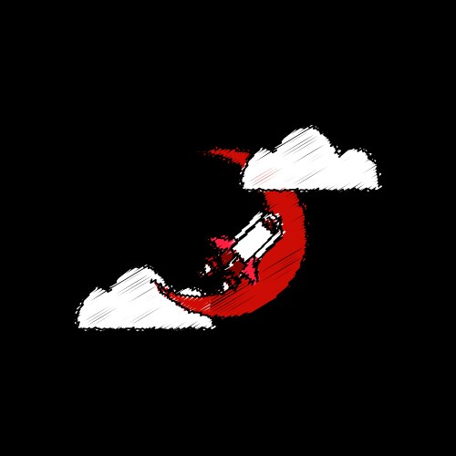 Flat icon design collection space shuttle – Free Vector | VectorStock