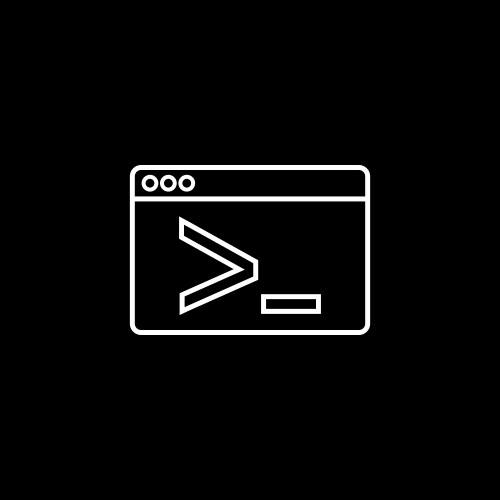 Custom coding line icon vector image