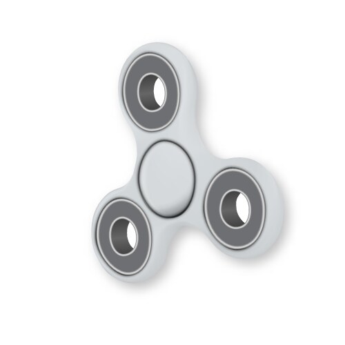 Fidget spinner toy realistic hipster finger Vector Image