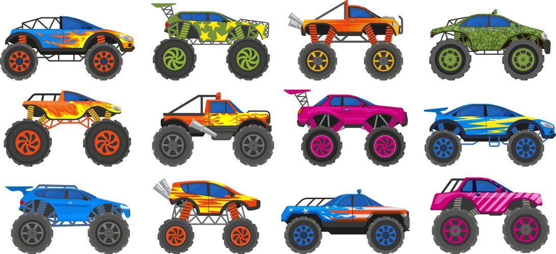 Monster Truck Cartoon Vector Images (over 1,800)