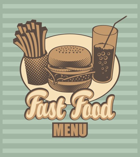 Fast food Royalty Free Vector Image - VectorStock