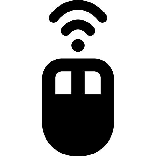 Wirelessly connecting a mouse with computer vector image