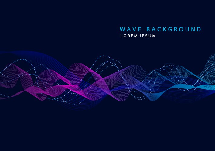 Abstract background with dynamic particle sound vektorbild