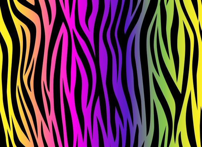 Zebra rainbow abstract seamless pattern stripes – Royalty-Free Vector ...