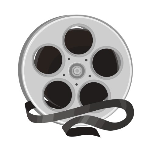 Isolated object of reel and roll logo web element vector image
