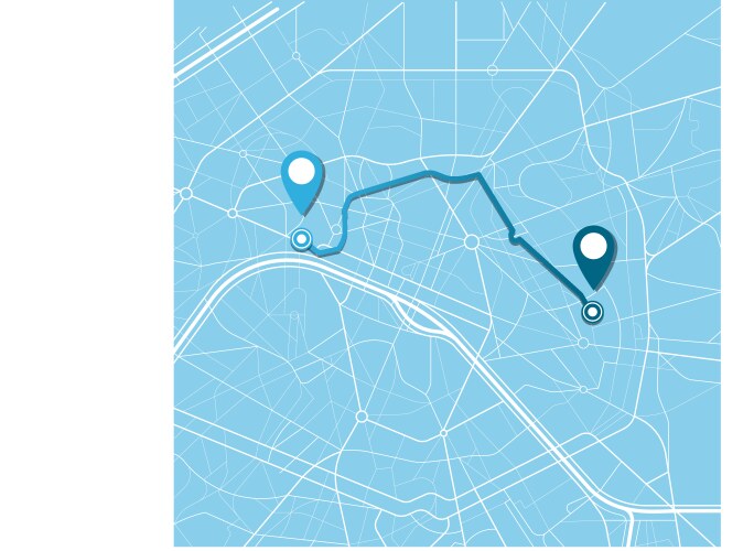 City map navigation Royalty Free Vector Image - VectorStock