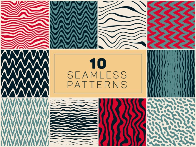 Seamless lines retro pattern Royalty Free Vector Image