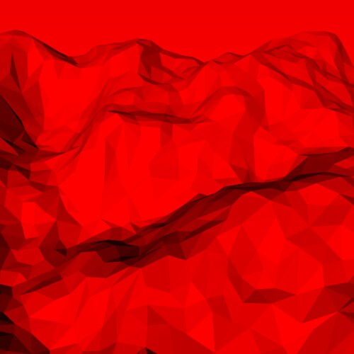 Red abstract polygonal background Royalty Free Vector Image