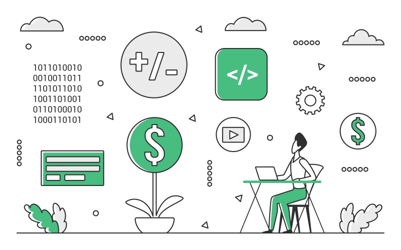 Code Optimization & Development vector image