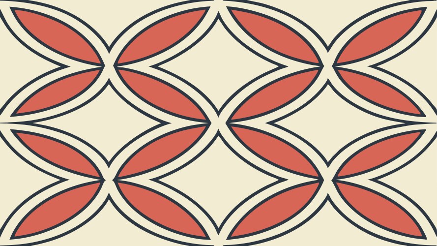 Abstract overlapping ovals pattern modern vector image