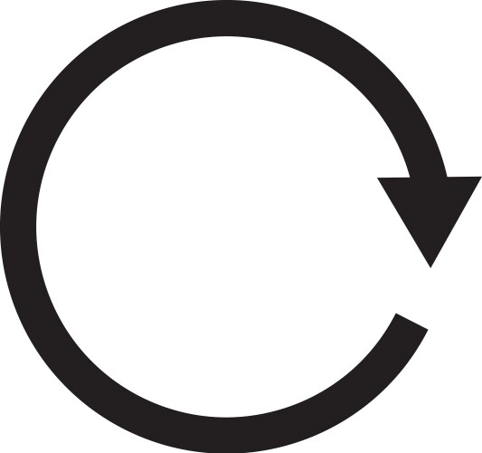 Play/Reload Icon Vector Image
