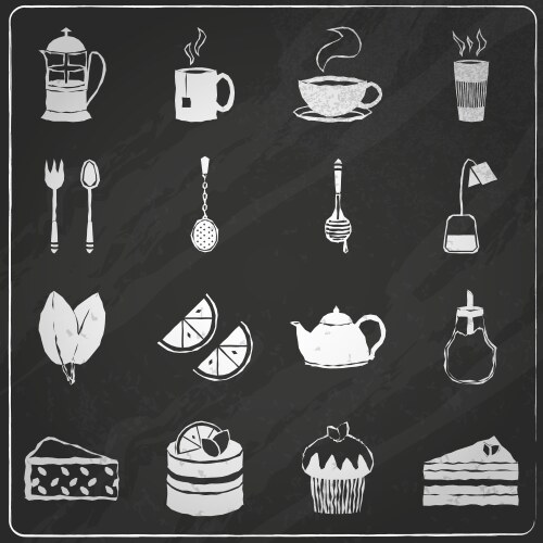 Realistic coffee set Royalty Free Vector Image