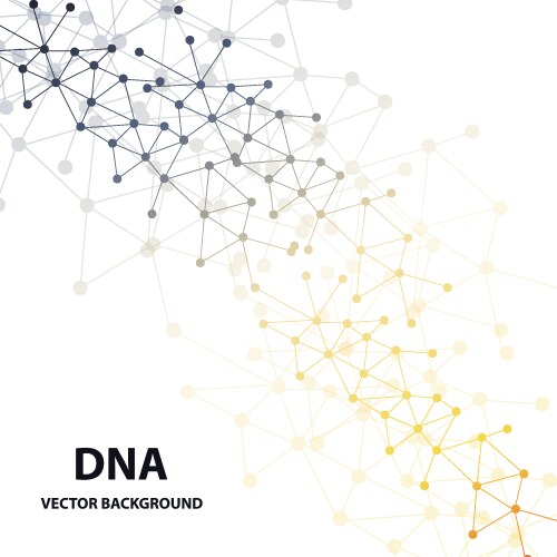 Dna sequence shiny background science eps10 vector image