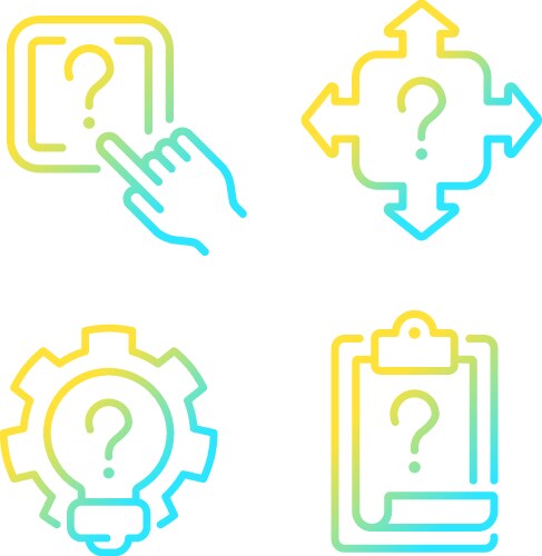Questions and answers in technical support vector image
