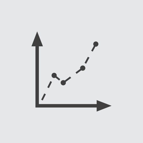 Chart black icon statistics symbol data Royalty Free Vector