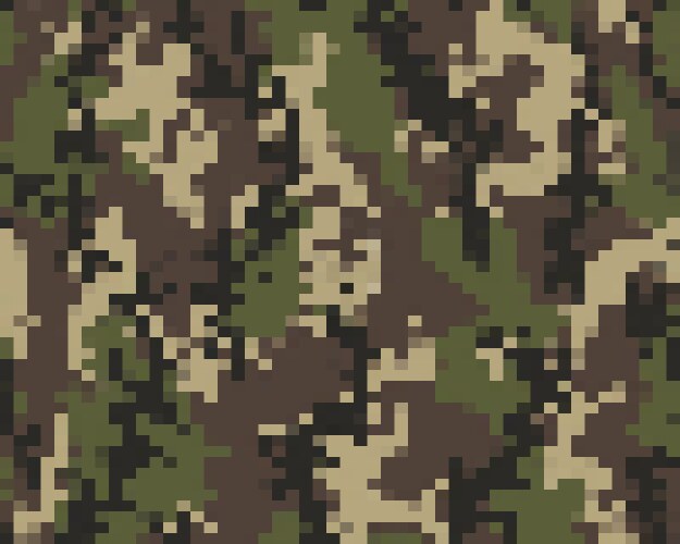 Seamless digital camouflage pattern Royalty Free Vector