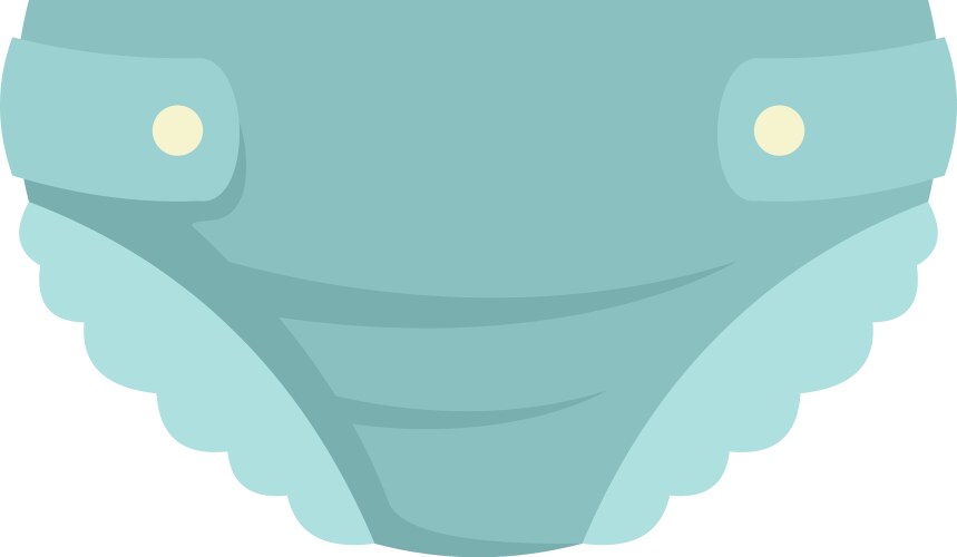 Clean diaper icon flat isolated Royalty Free Vector Image