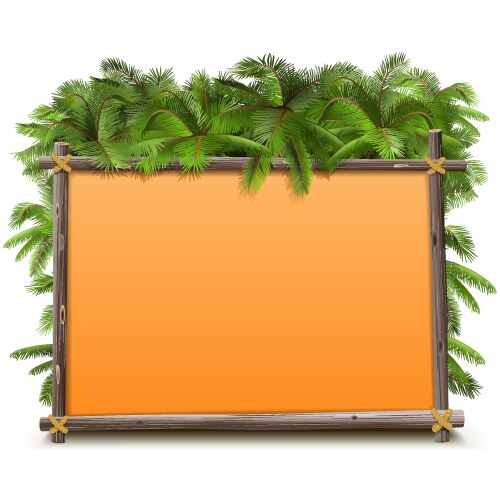Camping frame Royalty Free Vector Image - VectorStock
