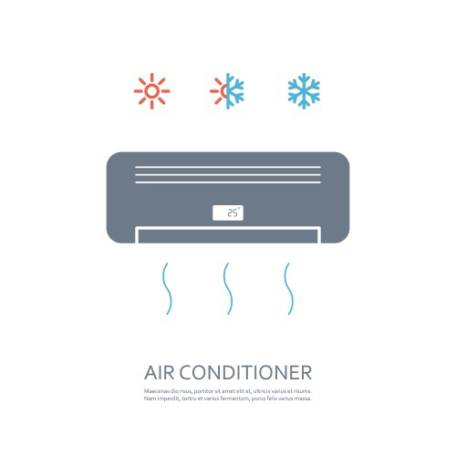 Air conditioner Royalty Free Vector Image - VectorStock